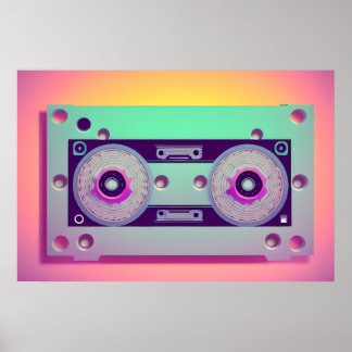 Casete de audio | Música | Retro | Arte digital |