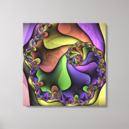 Casi Enfrentándolo Con Lienzo Envuelto