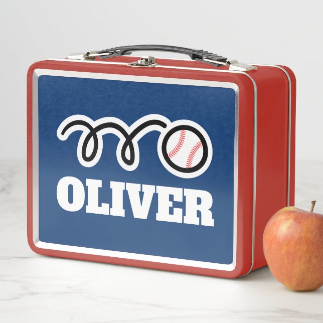 Casilla de almuerzo infantil con estampado deporti (In situ)