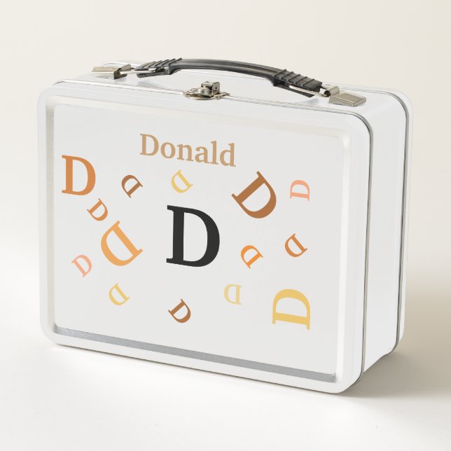 Casilla de almuerzo - Letras de revoltijo en Naran (Anverso)