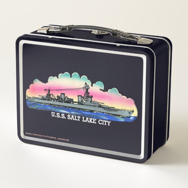 Casilla de almuerzo USS Salt Lake City (CL/CA-25) (Reverso)
