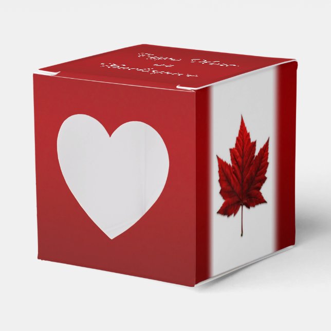 Casilla de regalo de Canadá Personaliza las cajas  (Anverso)