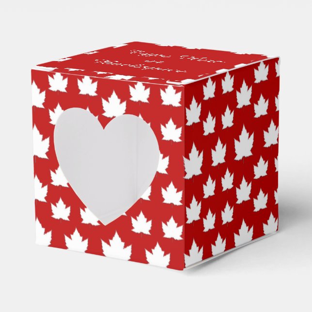 Casilla de regalo de Canadá Personaliza las cajas  (Anverso)