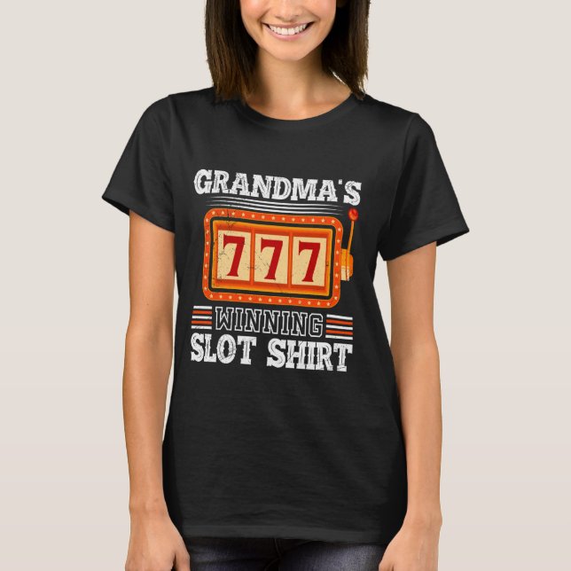 Casino Granny GRANDMAS CAMISETA DE RANURA GANADORA (Anverso)