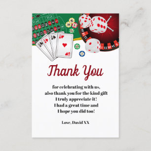 casino, póker, adulto, tarjeta de agradecimiento