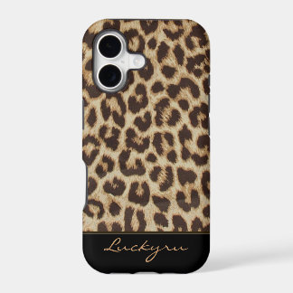 Caso de encargo del estampado leopardo del iPhone