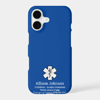 Caso de teléfono de alerta médica de Personalizado