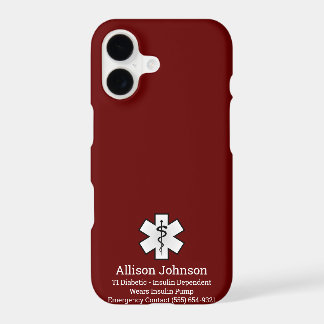 Caso de teléfono de alerta médica de Personalizado