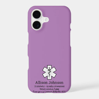 Caso de teléfono de alerta médica de Personalizado