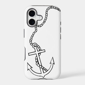 Caso del iPhone 5 de la cuerda y del ancla