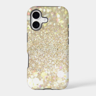 Caso del iPhone 5s del purpurina del oro
