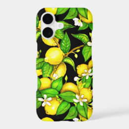 Caso del iPhone de la impresión del limón de la