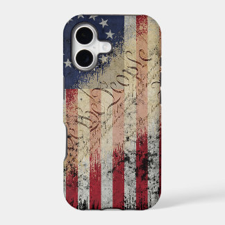 Caso del iPhone X de la bandera americana de Betsy