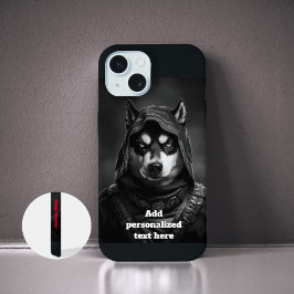 Caso IPhone Negro personalizado | Ninja Husky