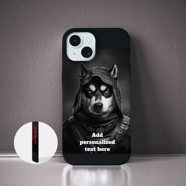 Caso IPhone Negro personalizado | Ninja Husky (Subido por el creador)
