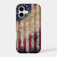 Caso original del iPhone X de la bandera americana
