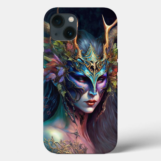 Caso para iPhone de Funda de arte Fantasy Elf (Reverso )