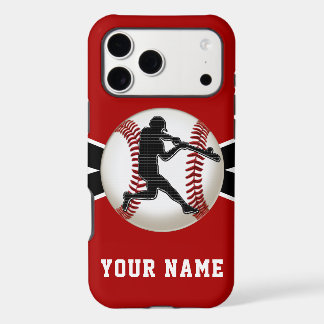 Casos de iPhone de béisbol rojo y blanco, de los m