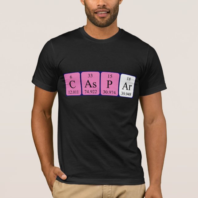 Caspar camisa de nombre de tabla periódica (Anverso)