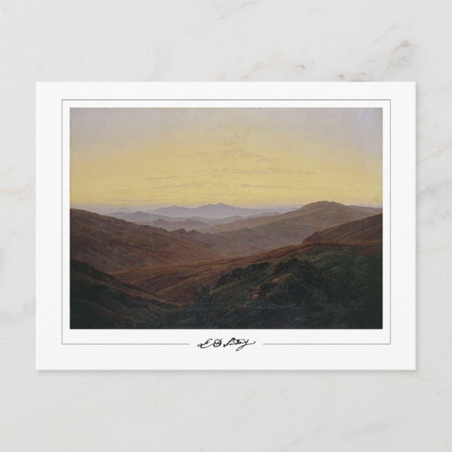 Caspar David Friedrich #120 - Tarjeta postal de ar (Anverso)