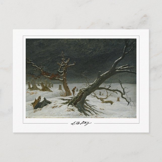 Caspar David Friedrich #128 - Tarjeta postal de ar (Anverso)