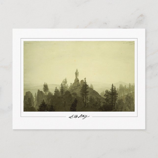 Caspar David Friedrich #12 - Tarjeta postal de art (Anverso)