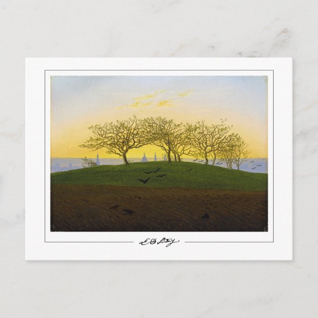 Caspar David Friedrich #137 - Tarjeta postal de ar (Anverso)