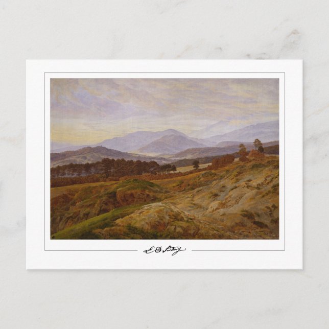 Caspar David Friedrich #21 - Tarjeta postal de art (Anverso)