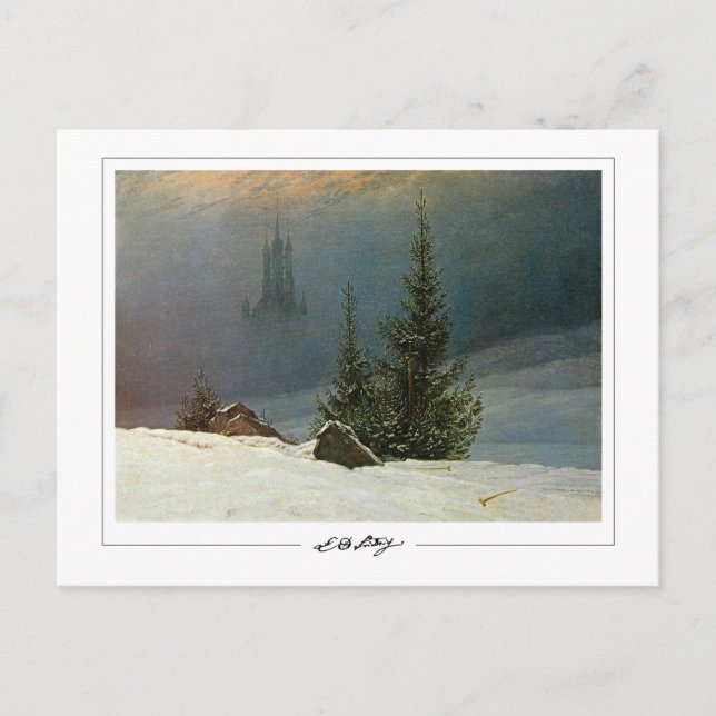 Caspar David Friedrich #23 - Tarjeta postal de art (Anverso)