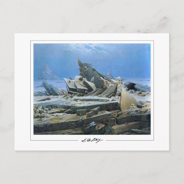Caspar David Friedrich #24 - Tarjeta postal de art (Anverso)