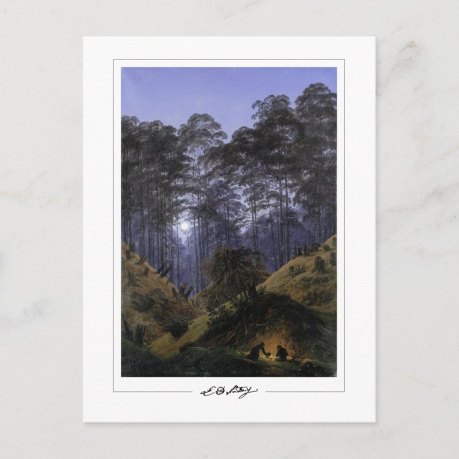 Caspar David Friedrich #42 - Tarjeta postal de art (Anverso)
