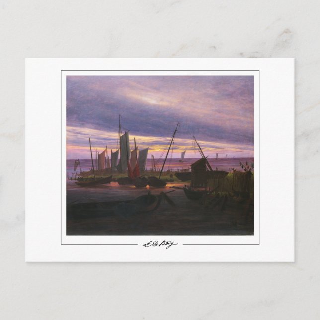 Caspar David Friedrich #55 - Tarjeta postal de art (Anverso)