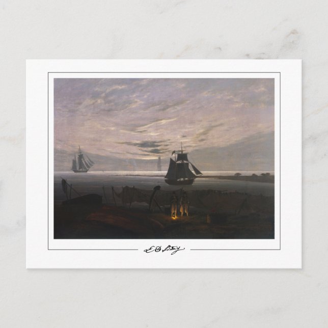 Caspar David Friedrich #59 - Tarjeta postal de art (Anverso)