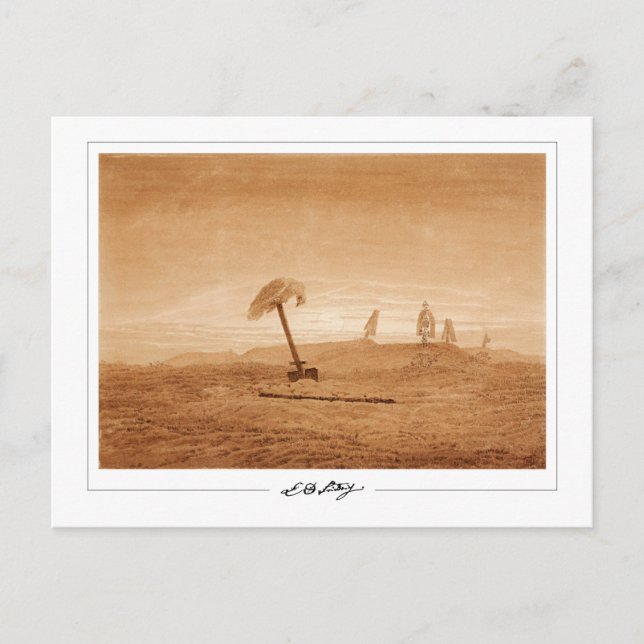 Caspar David Friedrich #5 - Tarjeta postal de arte (Anverso)