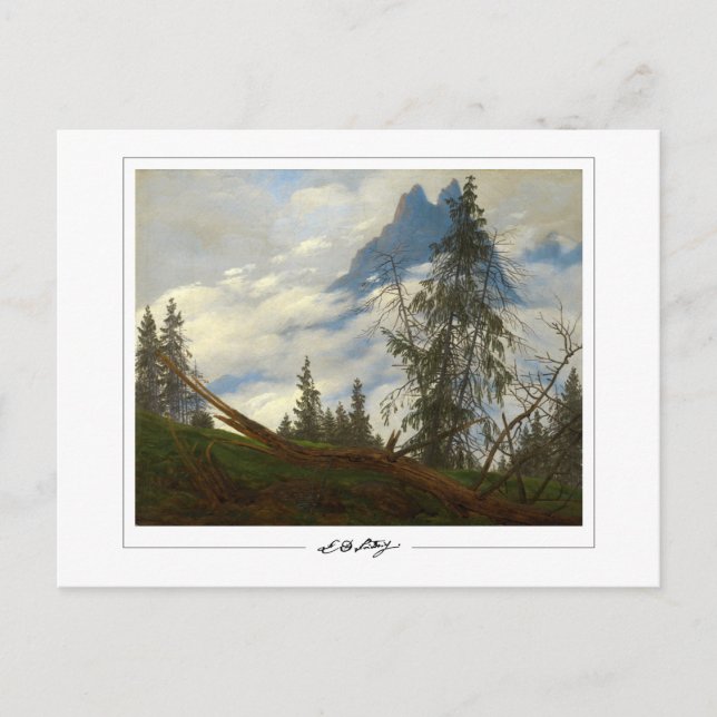 Caspar David Friedrich #9 - Tarjeta postal de arte (Anverso)