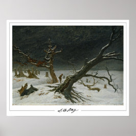 Caspar David Friedrich Zedign Poster de Arte #128