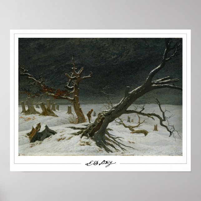 Caspar David Friedrich Zedign Poster de Arte #128 (Frente)