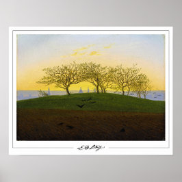 Caspar David Friedrich Zedign Poster de Arte #137