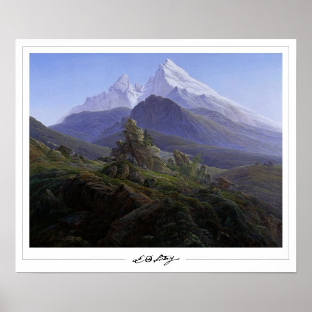 Caspar David Friedrich Zedign Poster de Arte #140 (Frente)