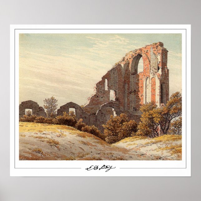 Caspar David Friedrich Zedign Poster de Arte #16 (Frente)