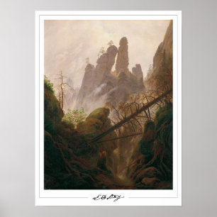 Caspar David Friedrich Zedign Poster de Arte #2