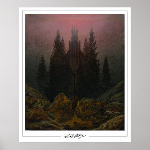 Caspar David Friedrich Zedign Poster de Arte #3