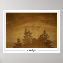 Caspar David Friedrich Zedign Poster de Arte #38