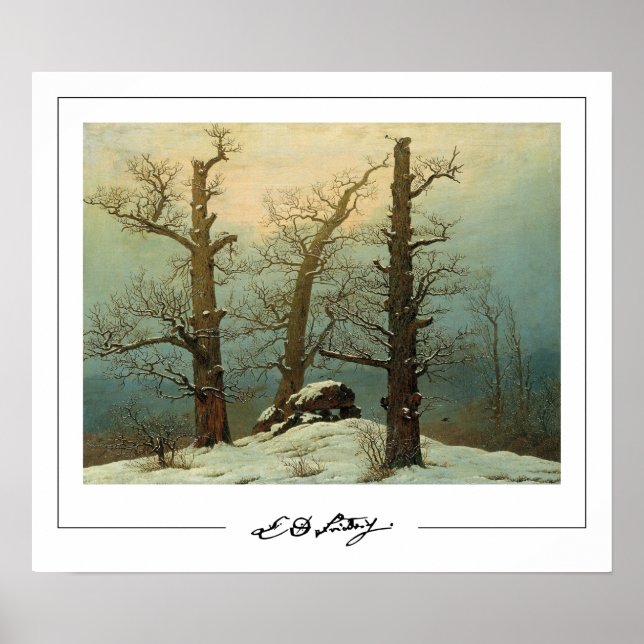 Caspar David Friedrich Zedign Poster de Arte #6 (Frente)