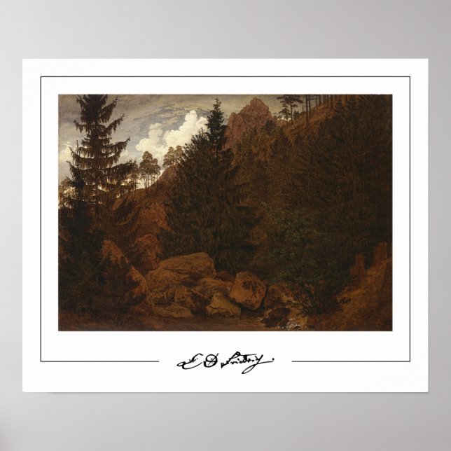 Caspar David Friedrich Zedign Poster de Arte #61 (Frente)
