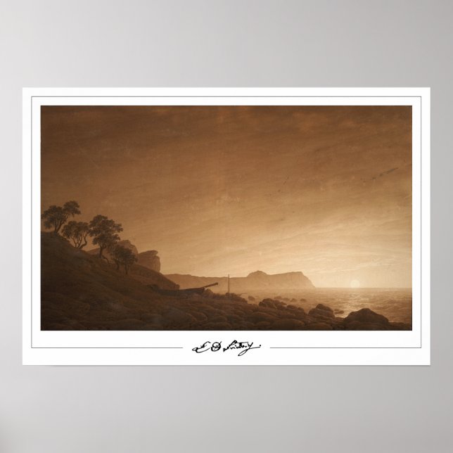 Caspar David Friedrich Zedign Poster de Arte #7 (Frente)