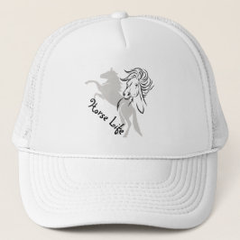 Casquillo de la bola de la vida del caballo, gorra