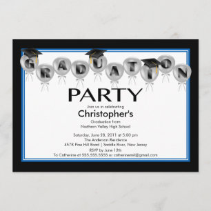 Casquillo del negro de la invitación de la fiesta
