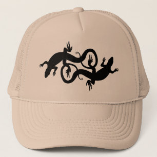 Casquillos y gorras del reptil de la gorra de