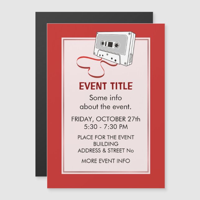 Cassette de audio (Anverso/Reverso)